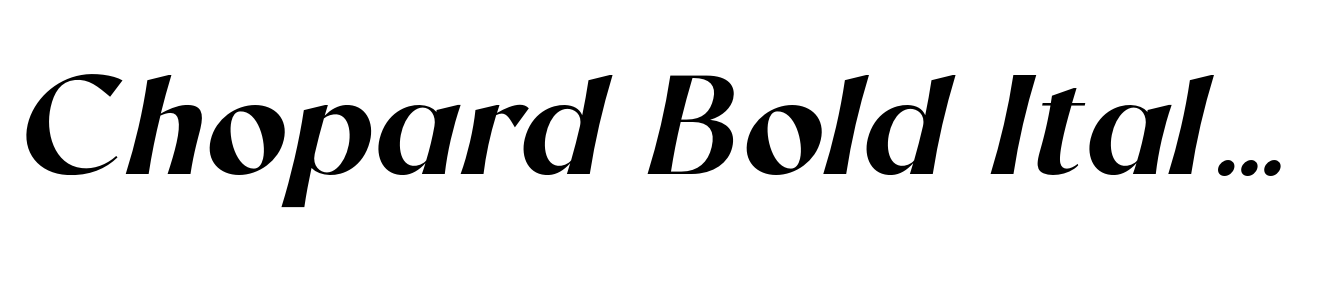 Chopard Bold Italic